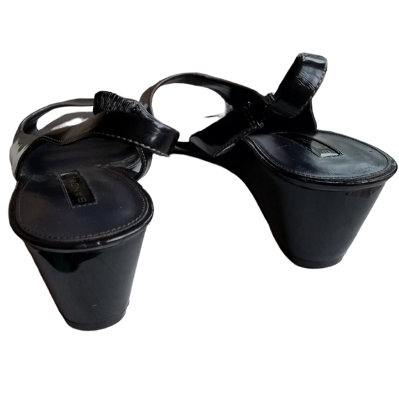 Bandolino Gray ombre Wedge Open Toe sling back BDJAYY Size 10M - Picture 4 of 12